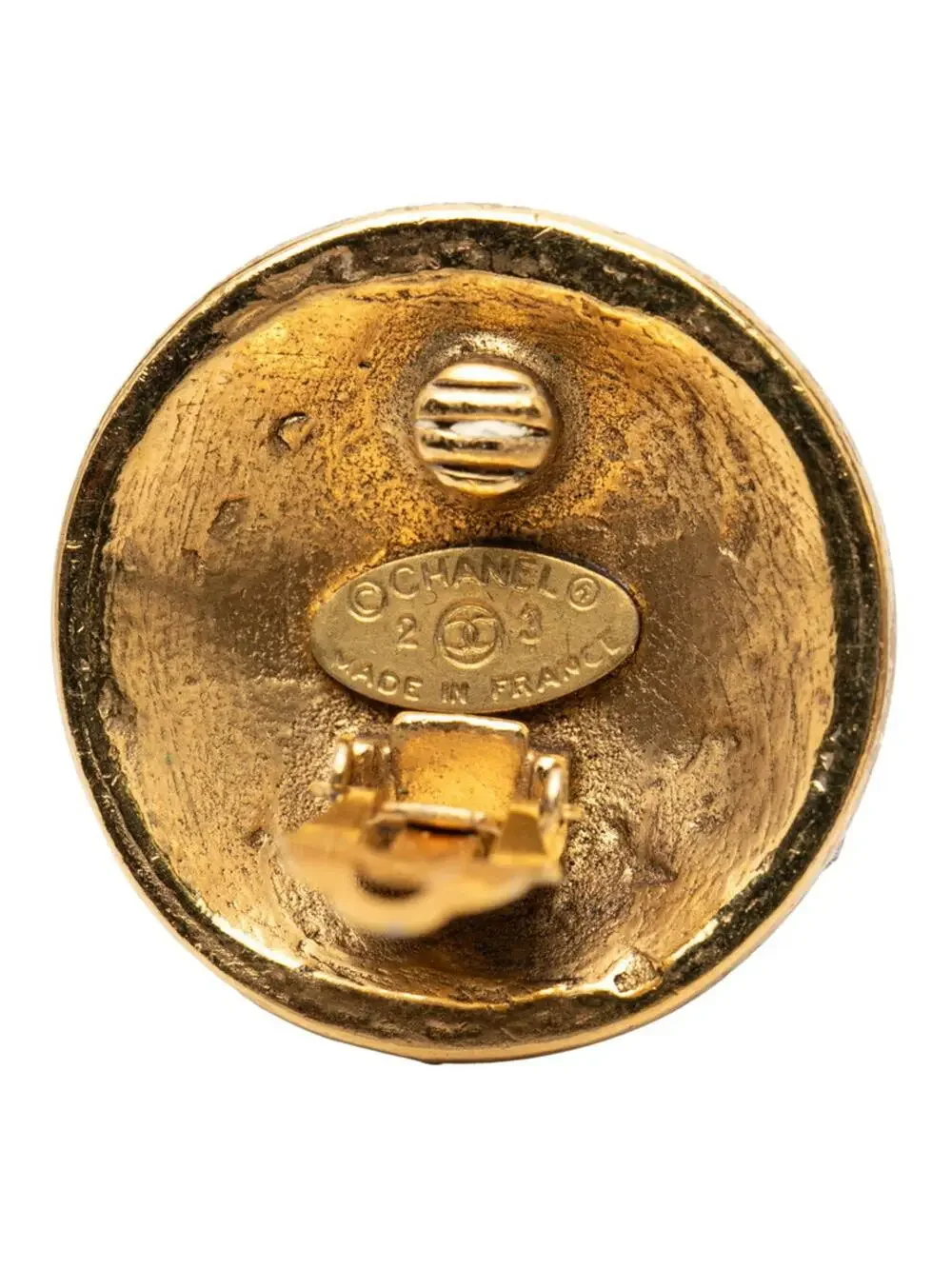 Chanel Cc Logo Clip-On Earrings Gold- #246882C70B